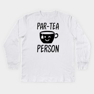 Par-tea Person Kids Long Sleeve T-Shirt